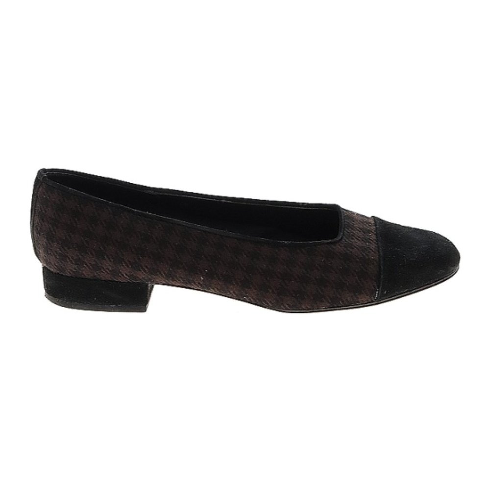 Ditto by VanEli Black & Brown Houndstooth Flats, Size 10